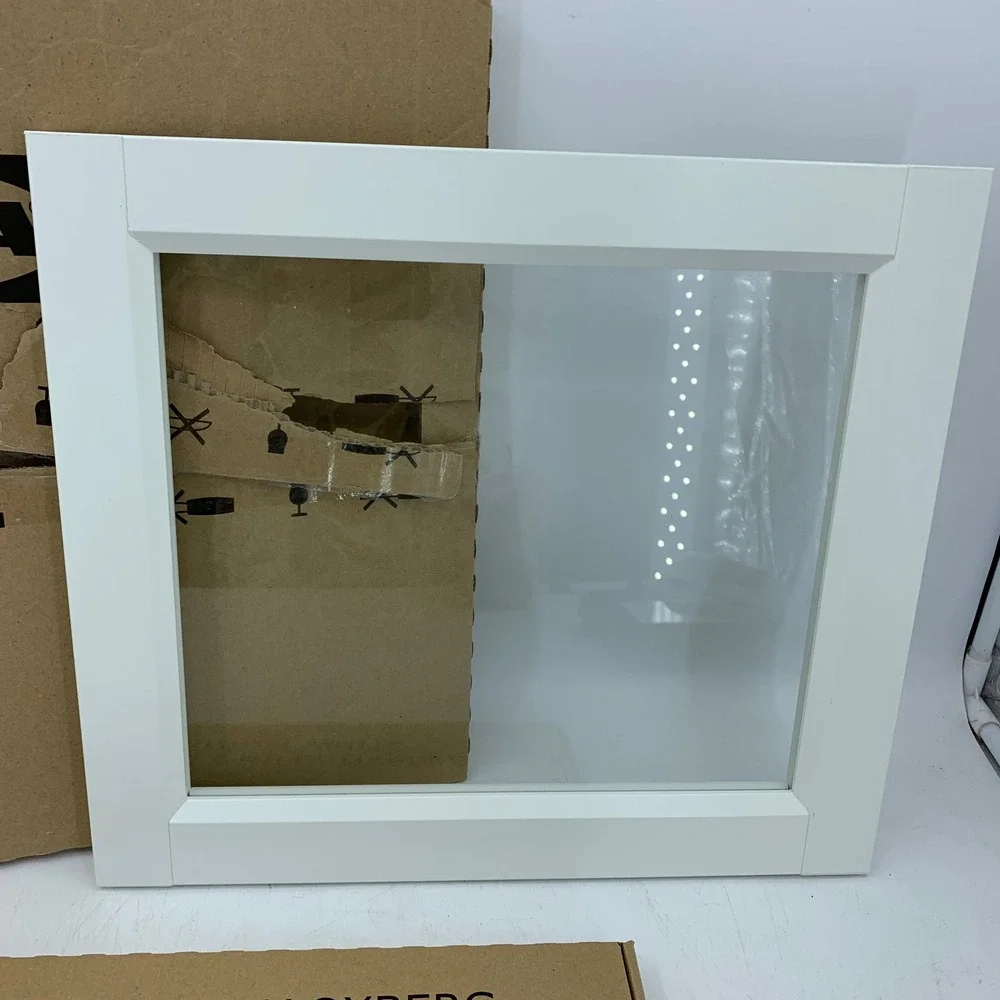 IKEA BILLY OXBERG Glass Door White 15.75x13.75 502.756.19 Replacement Part